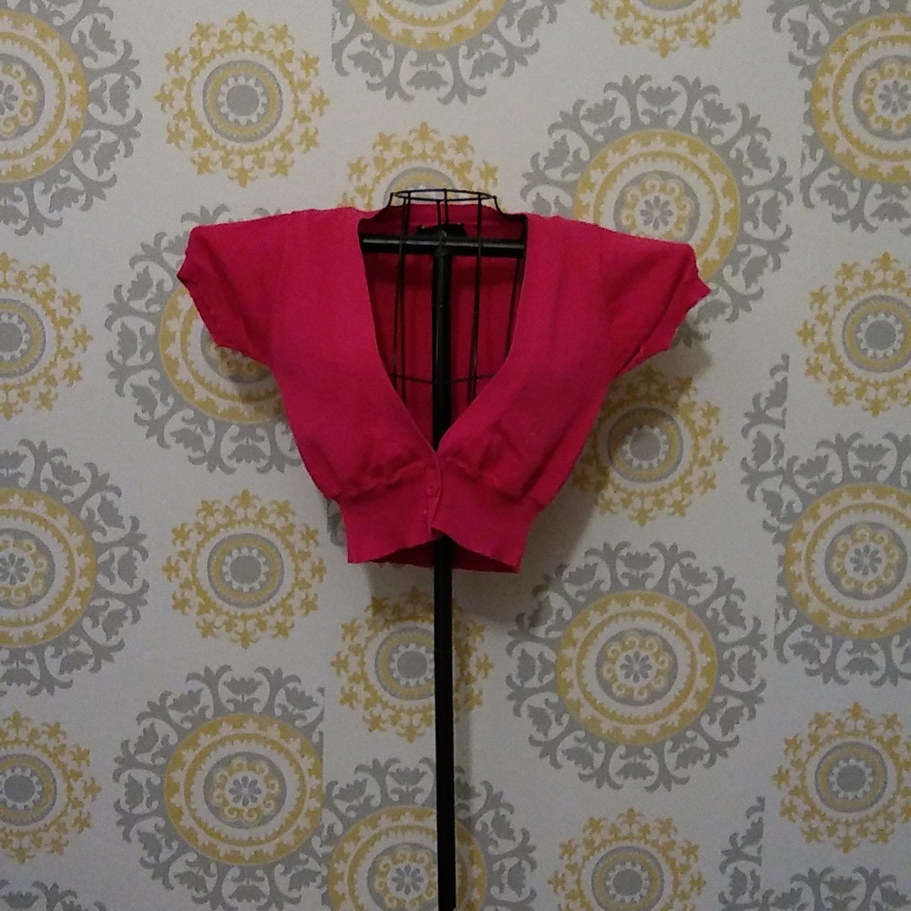 Vanity cropped bollo cardigan sweater medium